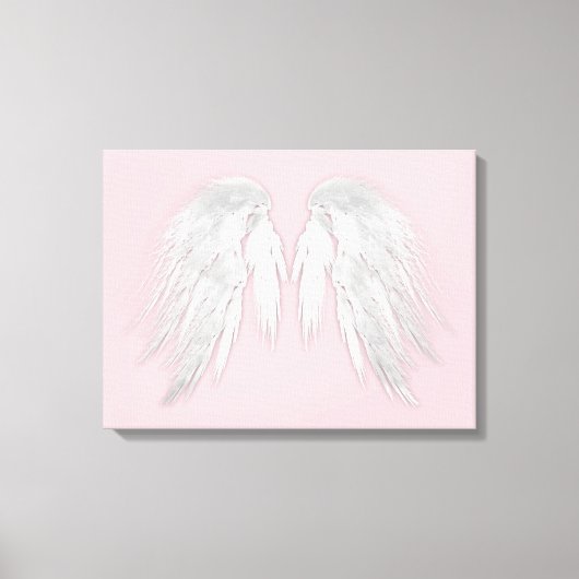 ANGEL WINGS Pink Canvas Afdruk (Voorkant)