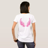 Angel Wings Pink Women's T-Shirt (Achterkant volledig)
