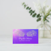Angel Wings Psychic Medium Visitekaartjes (Staand voorkant)