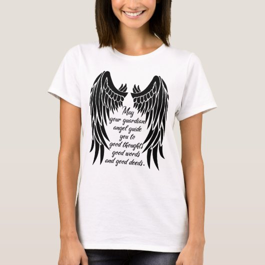 Angel Wings/Quote T-shirt (Voorkant)