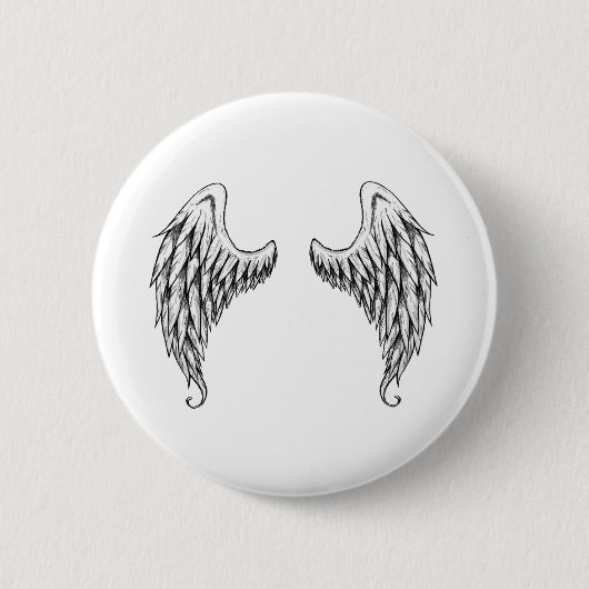 Angel wings ronde button 5,7 cm (Voorkant)