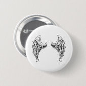 Angel wings ronde button 5,7 cm (Voorkant /achterkant)