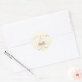 Angel Wings Ronde Sticker, Glanzend Sticker (Envelop)