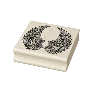 Angel Wings Rubber Stamp Rubberstempel