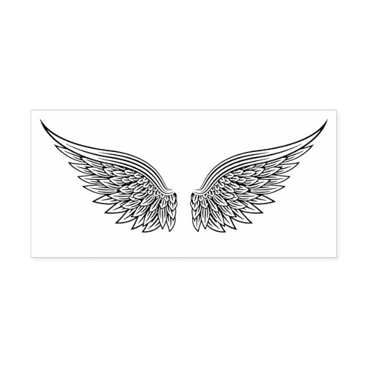 Angel Wings Rubber Stamp Rubberstempel (Afrduk)