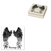 Angel Wings Rubber Stamp Rubberstempel (Gestempeld)