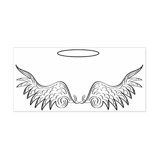 Angel Wings Rubberstempel (Afrduk)