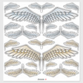 Angel Wings Set Stickers (Vel)