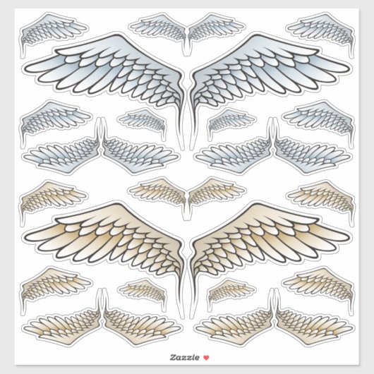 Angel Wings Set Stickers (Vel)