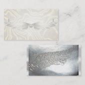 Angel Wings Silver Light-Visitekaartjes Visitekaartje (Voorkant / Achterkant)