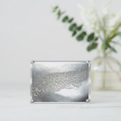 Angel Wings Silver Light-Visitekaartjes Visitekaartje (Staand voorkant)