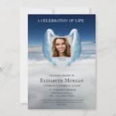 Angel Wings Sky Fotoviering van het Leven Kaart (Voorkant)