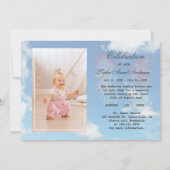 Angel Wings Sky Viering van het Leven Foto Geheuge Kaart (Voorkant)