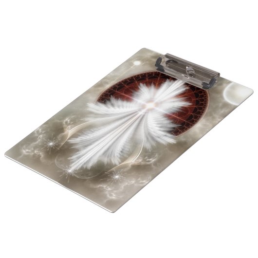 Angel Wings Snowflake Clipboard Klembord (Gekanteld)