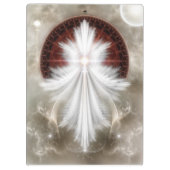 Angel Wings Snowflake Clipboard Klembord (Achterkant)