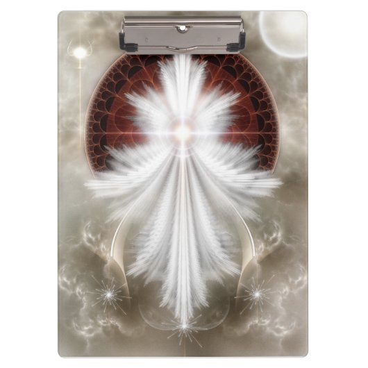 Angel Wings Snowflake Clipboard Klembord (Voorkant)