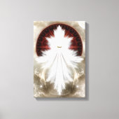 Angel Wings Snowflake Fractal Art Canvas Afdrukken (Voorkant)
