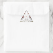 Angel Wings Snowflake Fractal Art Sticker (Tas)