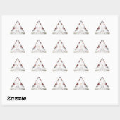 Angel Wings Snowflake Fractal Art Sticker (Vel)
