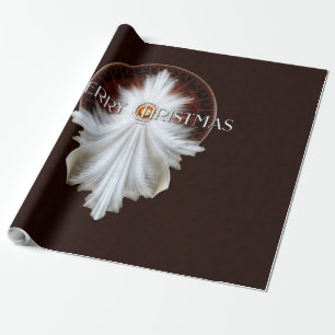 Angel Wings Snowflake Merry Kerstmis TW ISO BRGDY Cadeaupapier