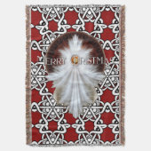 Angel Wings Snowflake Merry Kerstmis TW ISO Deken (Voorkant Verticaal)
