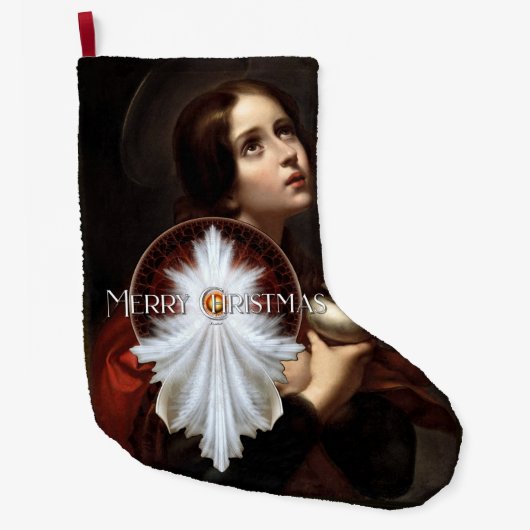 Angel Wings Snowflake Merry Kerstmis TW ISO Grote Kerstsok (Voorkant)