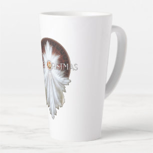 Angel Wings Snowflake Merry Kerstmis TW ISO Latte Mok