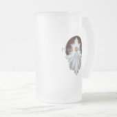 Angel Wings Snowflake Merry Kerstmis TW ISO Matglas Bierpul (Voorkant rechts)