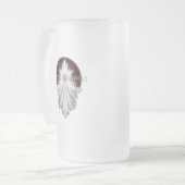 Angel Wings Snowflake Merry Kerstmis TW ISO Matglas Bierpul (Voorkant links)