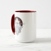 Angel Wings Snowflake Merry Kerstmis TW ISO Mok (Voorkant links)