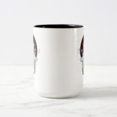 Angel Wings Snowflake Merry Kerstmis TW ISO Tweekleurige Koffiemok (Center)