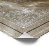 Angel Wings Snowflake Merry Kerstry Perfect Poster (Hoek)