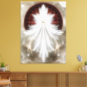 Angel Wings Snowflake RL Canvas Print (Insitu (Woonkamer))
