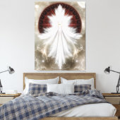 Angel Wings Snowflake RL Canvas Print (Insitu (Slaapkamer))