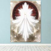 Angel Wings Snowflake RL Canvas Print (Insitu (Houten vloer))