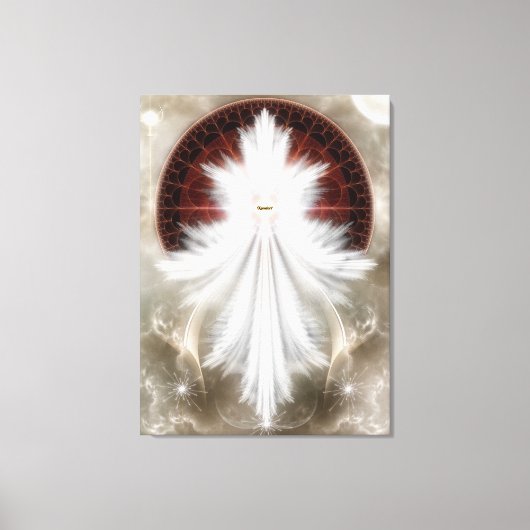 Angel Wings Snowflake RL Canvas Print (Voorkant)
