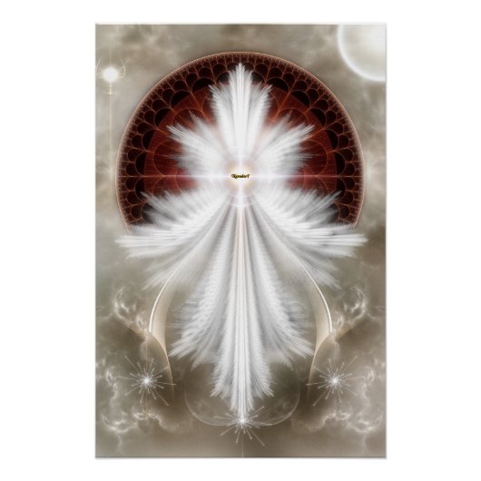 Angel Wings Snowflake RL Perfect Poster (Voorkant)