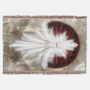 Angel Wings Snowflake Throw Blanket Deken