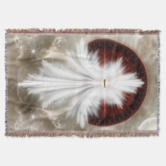 Angel Wings Snowflake Throw Blanket Deken (Voorkant)