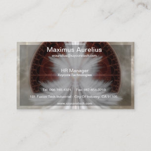 Angel Wings Snowflake Visitekaartje