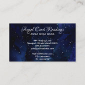 *~* Angel Wings Sterrennacht Sky Crystal Heart Visitekaartje (Achterkant)