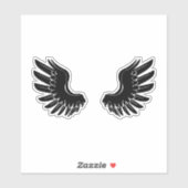 Angel Wings Sticker - Een retro droom (Vel)
