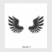 Angel Wings Sticker - Een retro droom (Vel)