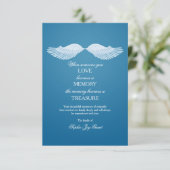 Angel Wings Sympathie Bedankt voor je kaarten (Staand voorkant)