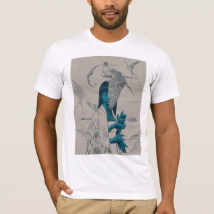 Angel Wings T-shirt - Minimale Spirituele Kunst
