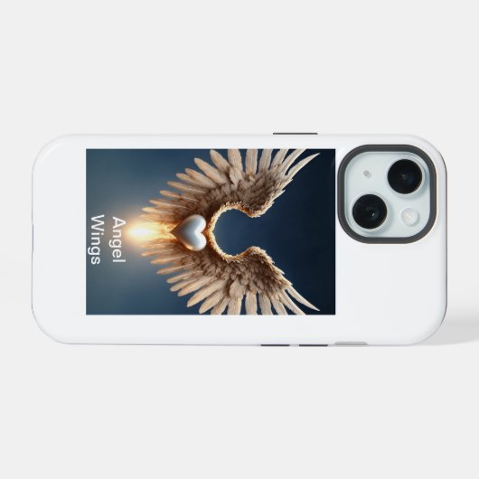Angel Wings Telefoon Case iPhone 15 Case (Achterkant horizontaal)
