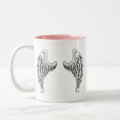 Angel wings tweekleurige koffiemok (Links)