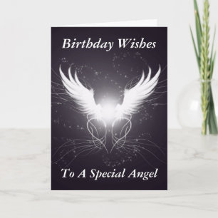 Angel Wings! - Verjaardag Wenskaart Kaart