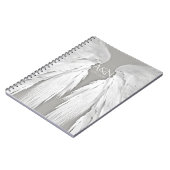 ANGEL WINGS Wedding Initialen Elegant Grey Notitieboek (Linkerzijde)