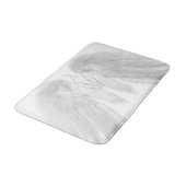 ANGEL WINGS White Custom Monogram Badmat (Gekanteld)
